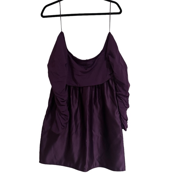 NWOT ZARA COMBINATION KNIT MINI DRESS RUCHED SLEEVE BLOGGERS FAV - Picture 12 of 12